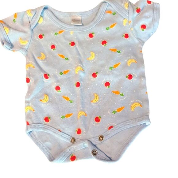 Vintage Babygear Infant Fruit‎ Vegetable All Over Print - Picture 1 of 4